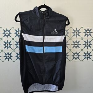 Men's Black and Blue Vest